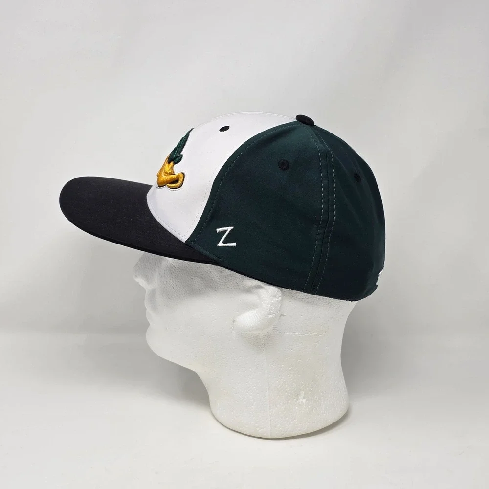 Zephyr Z-Fit Size Small Texas Patch Ducks‎ Hat Cap Green/White Embroidered Logo